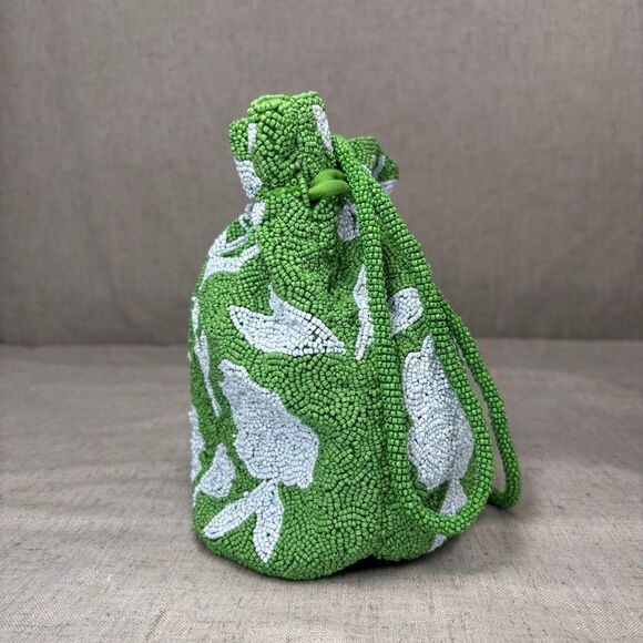 Kate Spade New York x Target Beaded Classic Rose Drawstring Bucket Bag Purse NWT - Picture 2 of 9